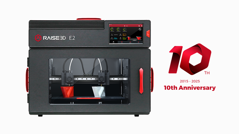 Raise3D E2 3D Printer - 10th Anniversary Promotion
